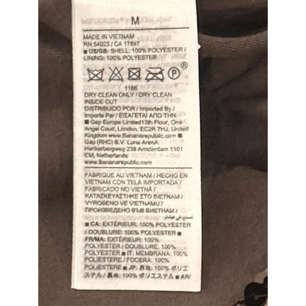 Banana Republic Stretch Sequin Chocolate Ganache Brown Long Sleeve Dress Sz M - Picture 7 of 7